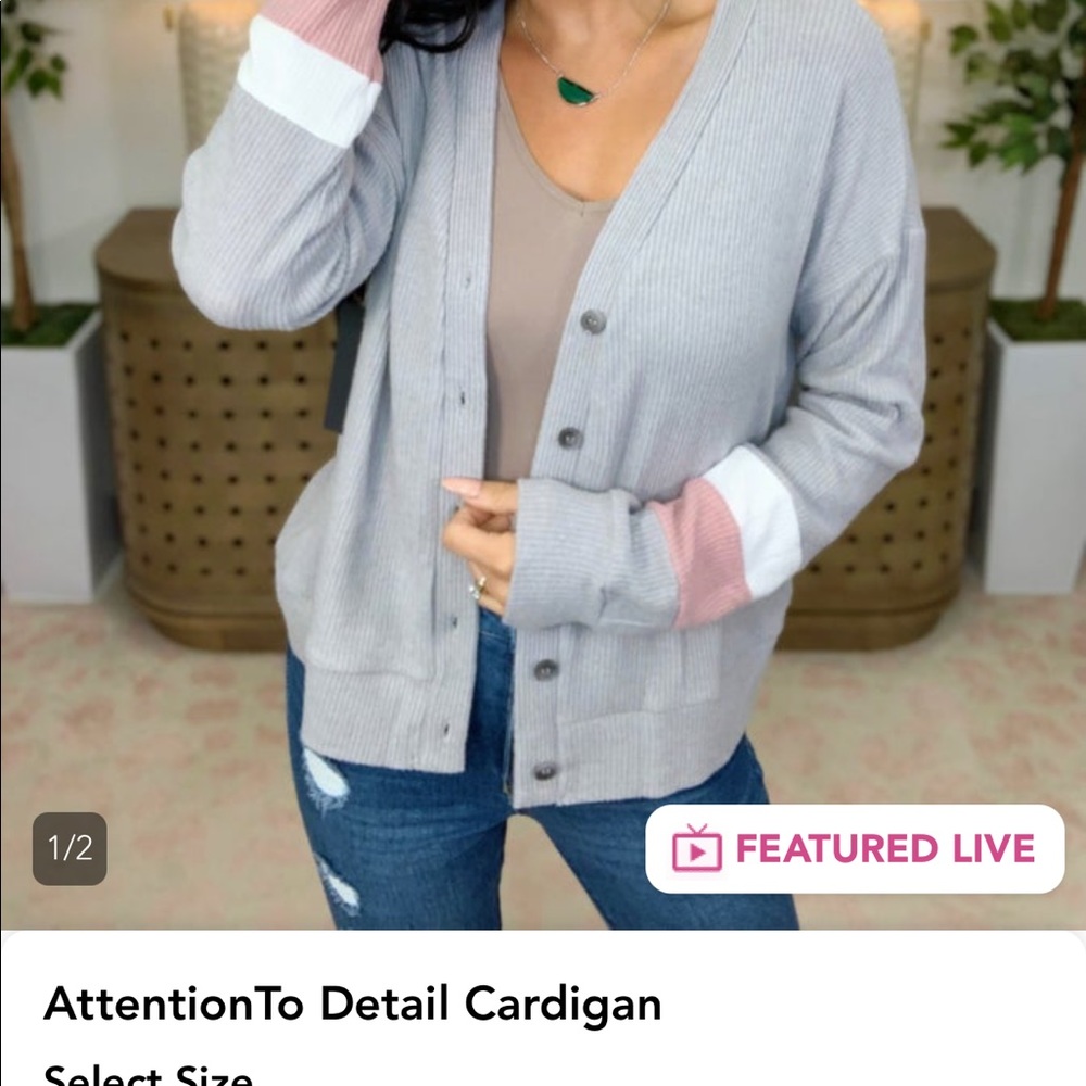 Hem & Thread Button Cardigan NWT 🏷